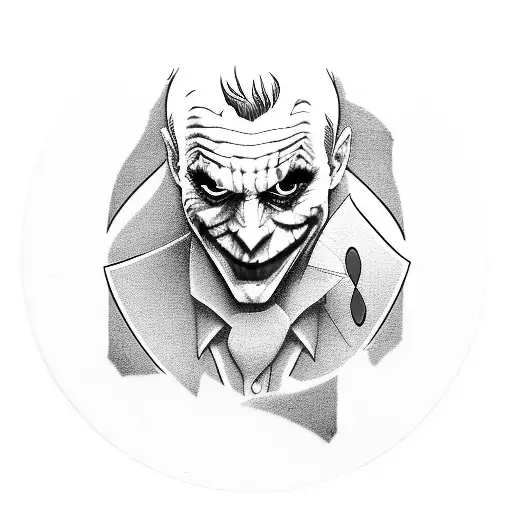 Joker Inside A Ace Card