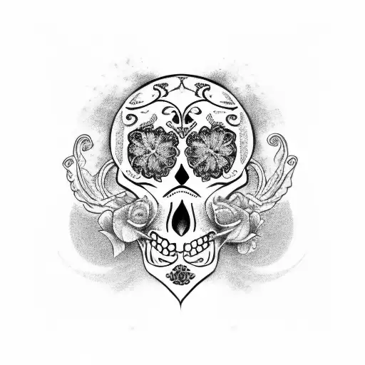 Sugar Skull With Aries