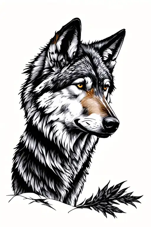 Lone Gray Wolf