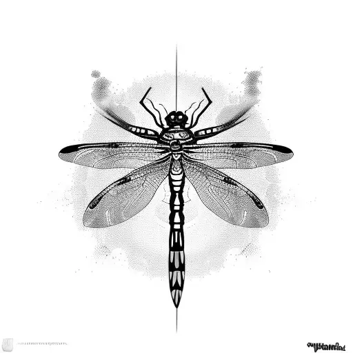 A Tortoise And Dragonfly In A Natural Scene