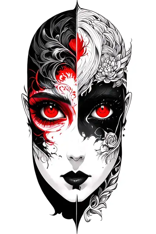 Sayajin With Red And Black Eyes