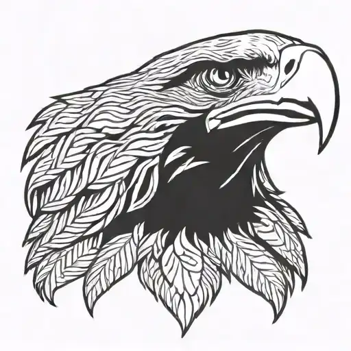 Philippine And American Eagle Head