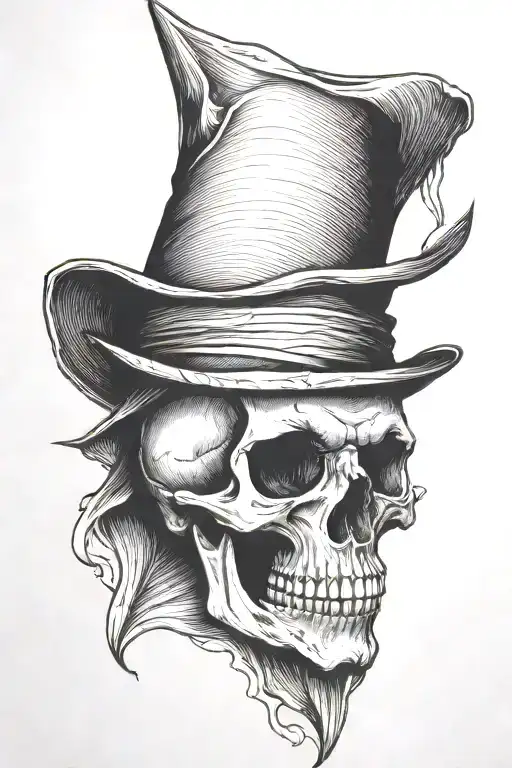 Skull Dunce Hat