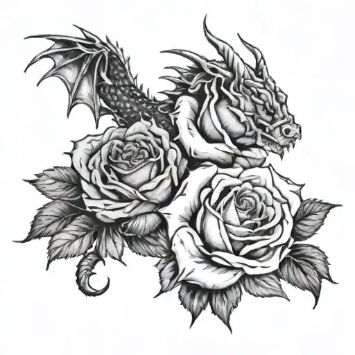 Dragon Coloured Roses