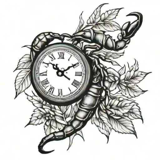Clock Scorpion Olive Branch