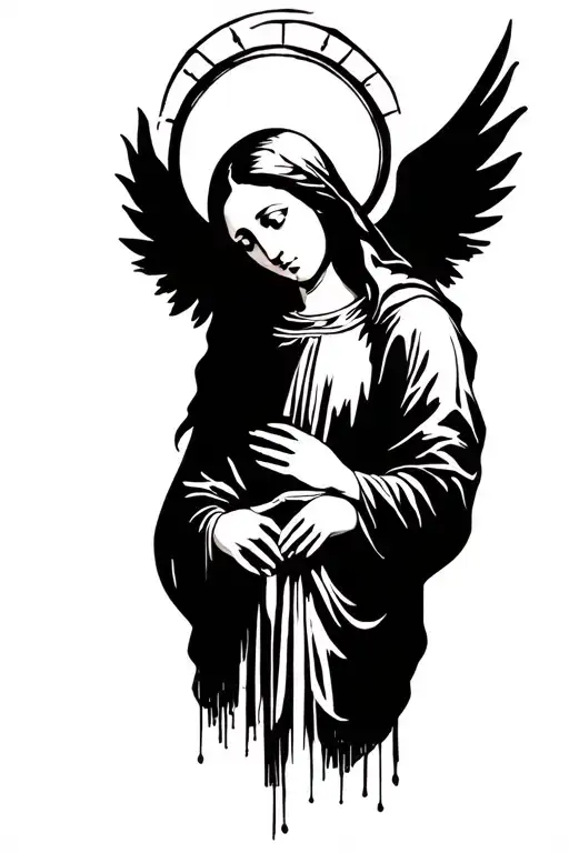 Saint Mary With Halo