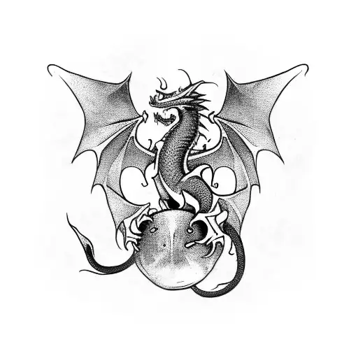 A Dragon Symbolizing Strength And Power In Mma Sports
