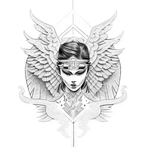 Angel With Maori Style