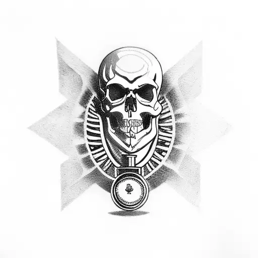 Biker Skull Piston Compass Harley Davidson Flhtk Flask