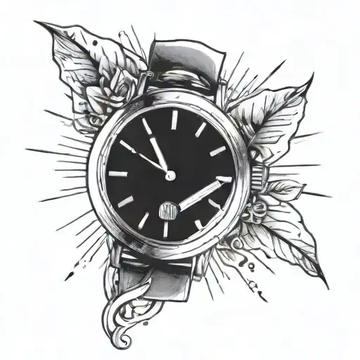 An Empty Watch Surrounded By Sun Rays