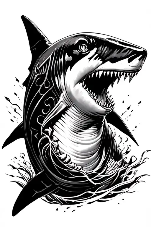 Big Shark Shoulder Sleeve
