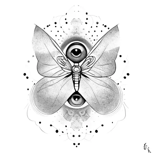 Butterfly With Eye On Wing