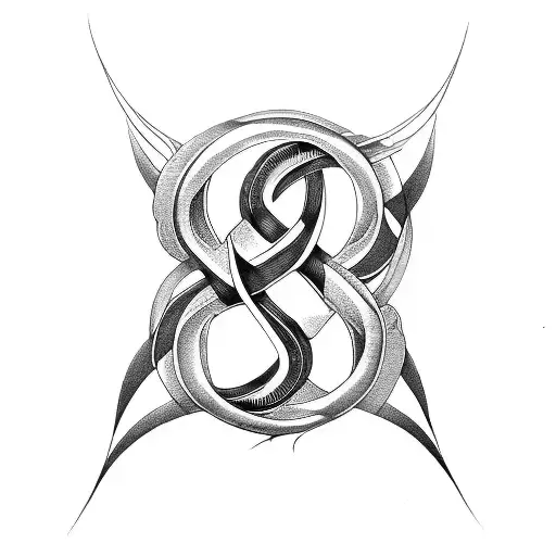 Infinity Symbol With Koru Design