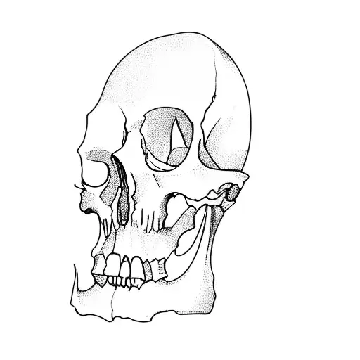 A Tattoo Of A Skull