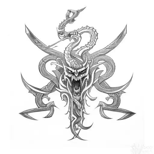 Hydra With Sword