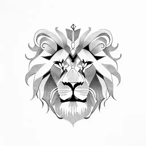 Posiden Pendent With Lion Face And Aries