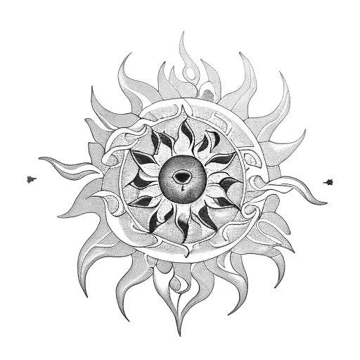 Lion Moon Sun Flower