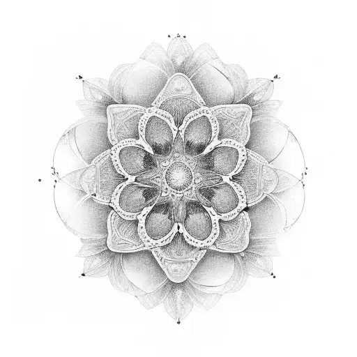 A Scientific Illustration Of A Flower Morphing Into A Galaxy With Intricate Details