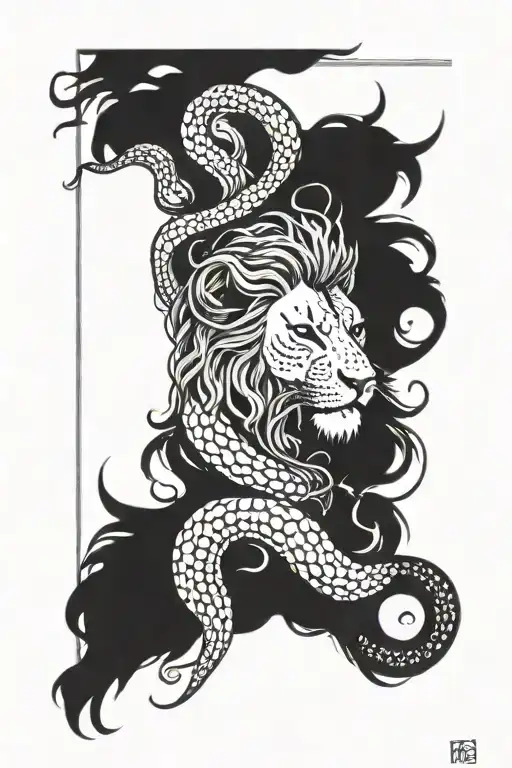 Lion Mane With Octopus Tentacles