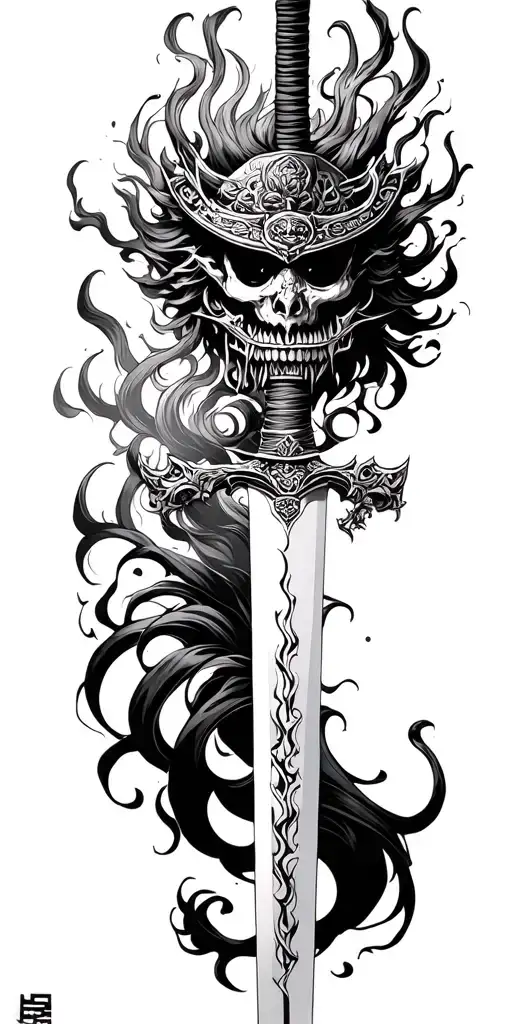 Drag Hell Samurai Sword