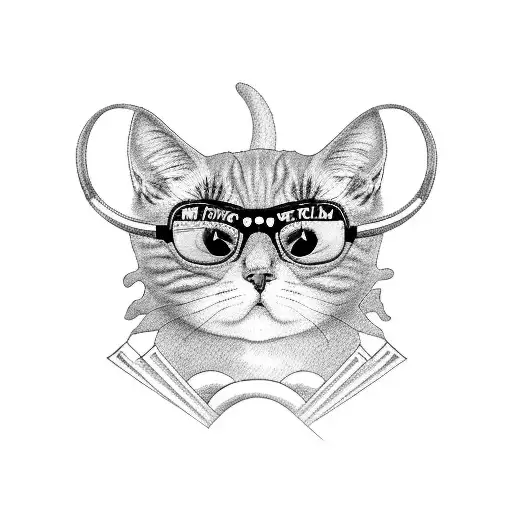 A Rex Cat Wearing Sunglasses At The Beach