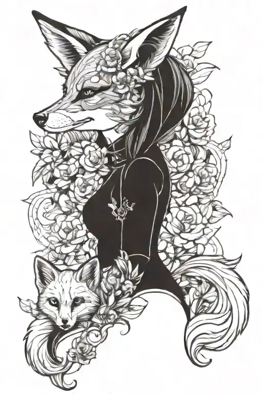 Garota Cyberpank Fox Girl