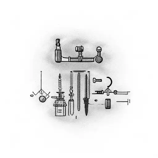 Incorporate Medical Instruments Into A Design Symbolizing Discipline And Enjoying Life