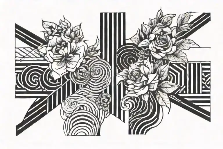 Black Stripes Creating A Minimal Line Art