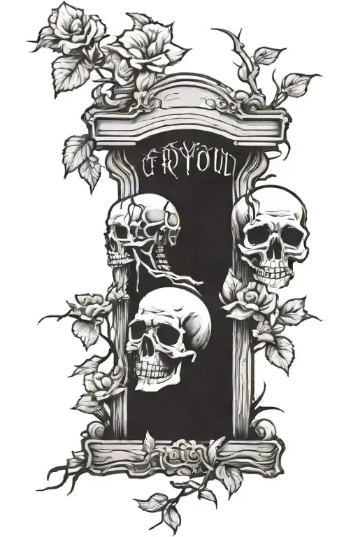 A Grave With A Skull Hand Above The Grave With The Stone Wich Says I Love You Aylar