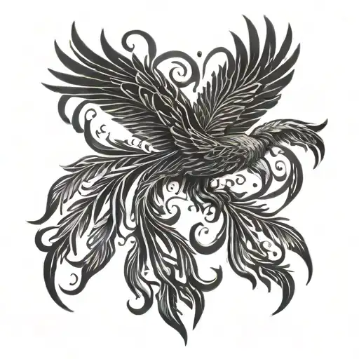 A Small Phoenix Rising From The Ashes