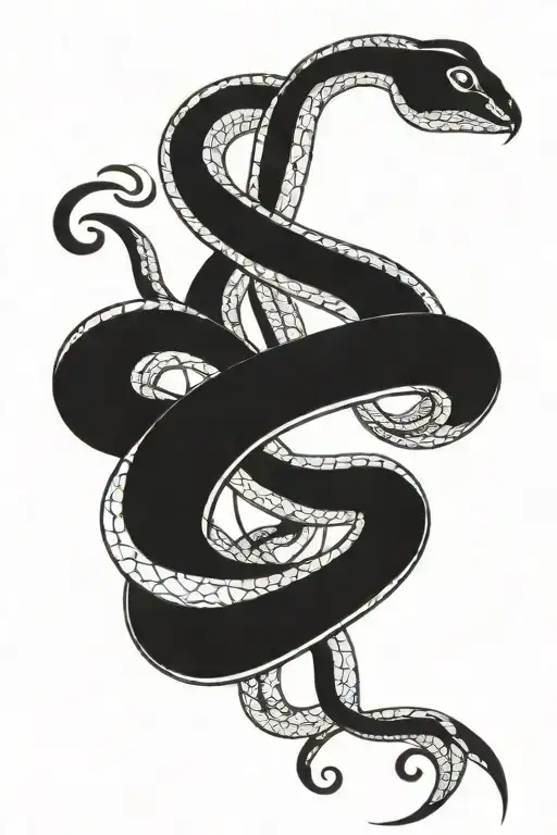 Treble Clef As Snake