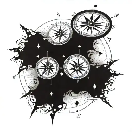 Dreams About Travel And Compass Roses Inside A