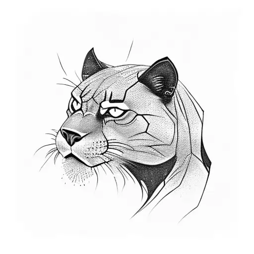 A Black Panther With Intricate Spiderweb Patterns Surrounding It