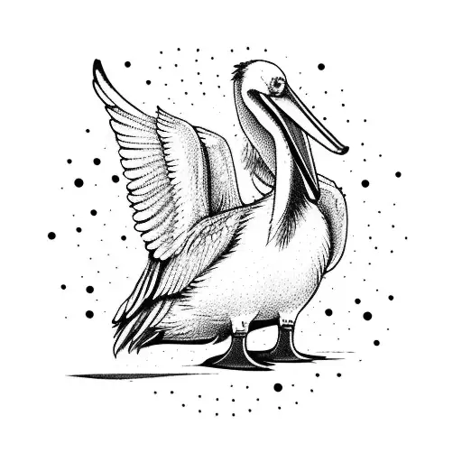 Cartoon Pelican Boxer