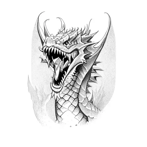 A Dragon Screaming Vengance