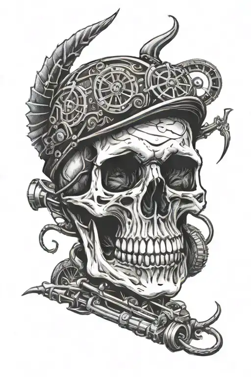 Dark Skull Ride Bike