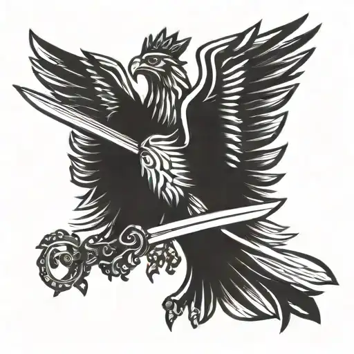 Polish Eagle And Sword