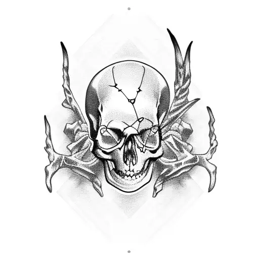 Skeleton Fingers Blackout Crows