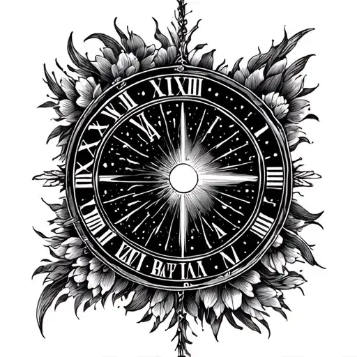 Celestial Theme Incorporating Your Son's Birthday In Roman Numerals Along Your Spine