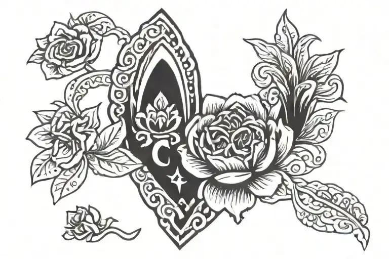 Name Guadalupe Mexican Old School Style