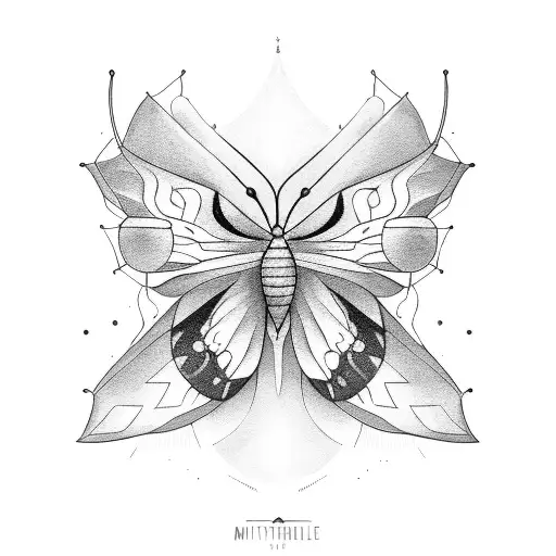 Moth With Minimal Shading