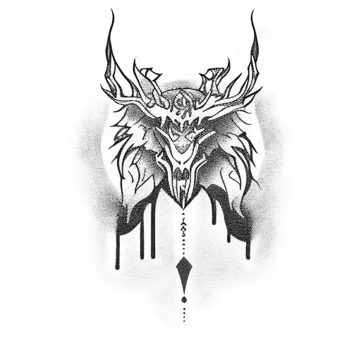 Ghostmane Performing A Concert In A Mystical Forest