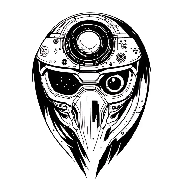 Sci Fi Inspired Tattoo Featuring