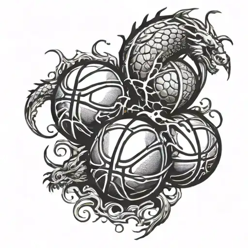 Basketball Balls Dragon Balls Style