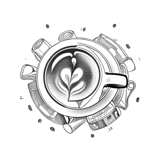 Cargo Bike Loaded With A Big Coffee Maker Cooking Coffee