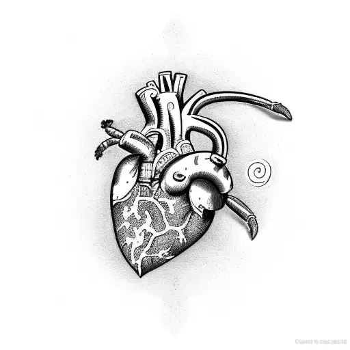 Heart With A Scorpion Defending It From The Inside