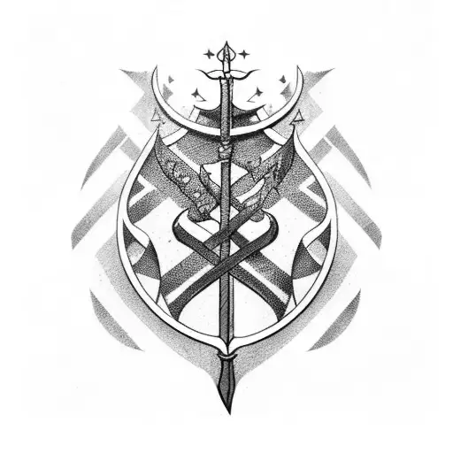 Sword Icelandic Flag On One Side Danish Flag On Other Side