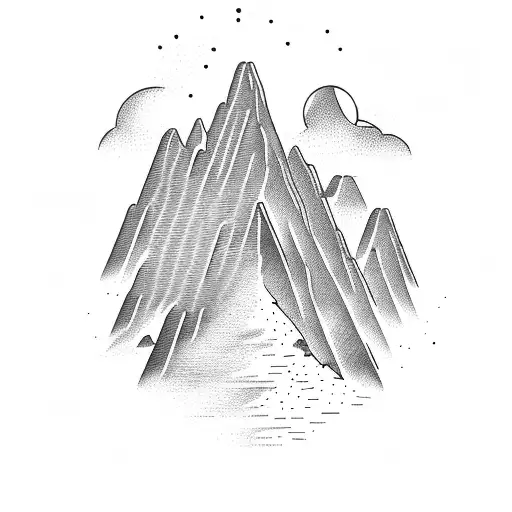 The Word Yet Going Up A Mountain Made Of Cords