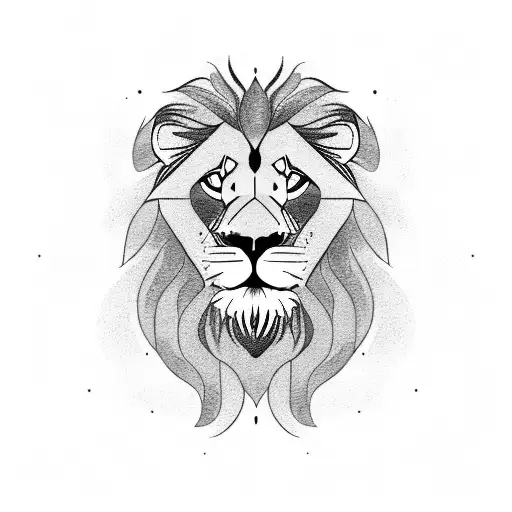 Lion With Displaying Evolution