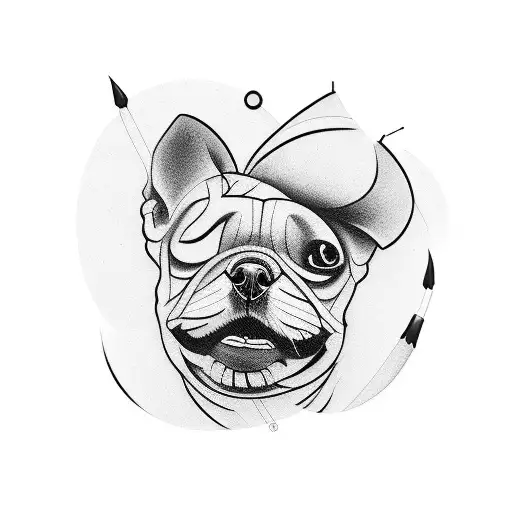 A Dog Making A Tattoo On An Arm